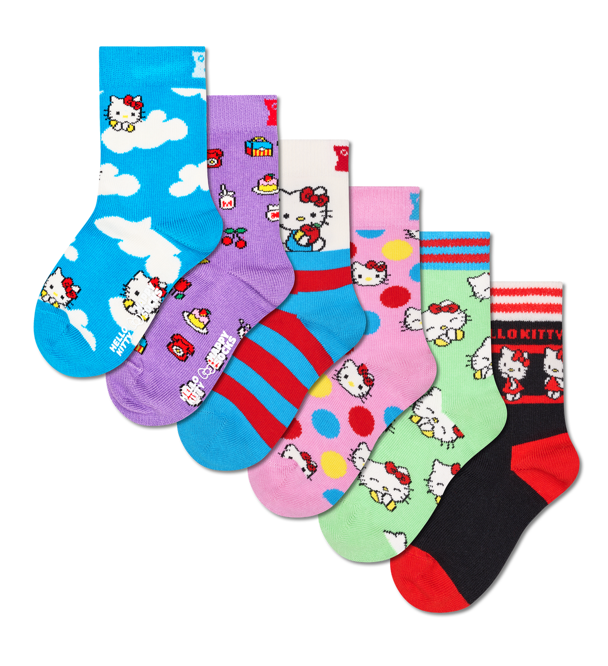 Kids Hello Kitty 6-Pack Socks