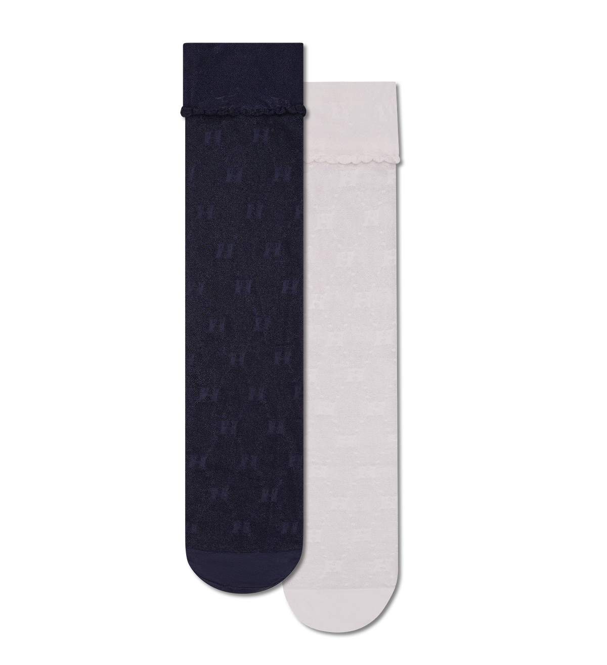 2-Pack H Monogram Tall Crew Socks