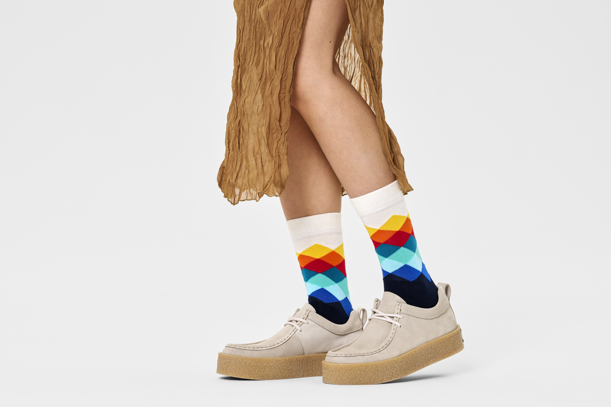 Faded Diamond Sock