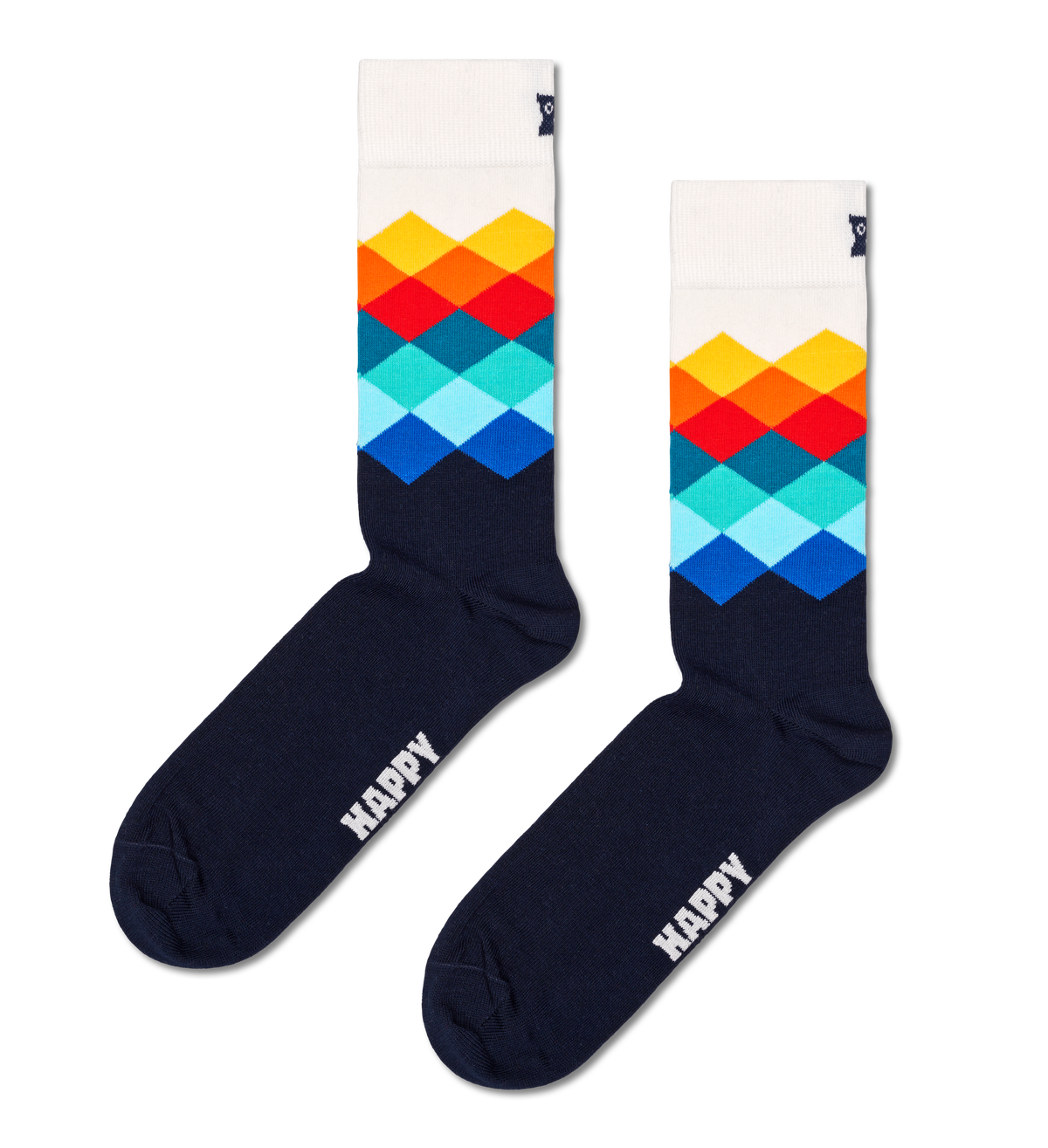 Faded Diamond Sock