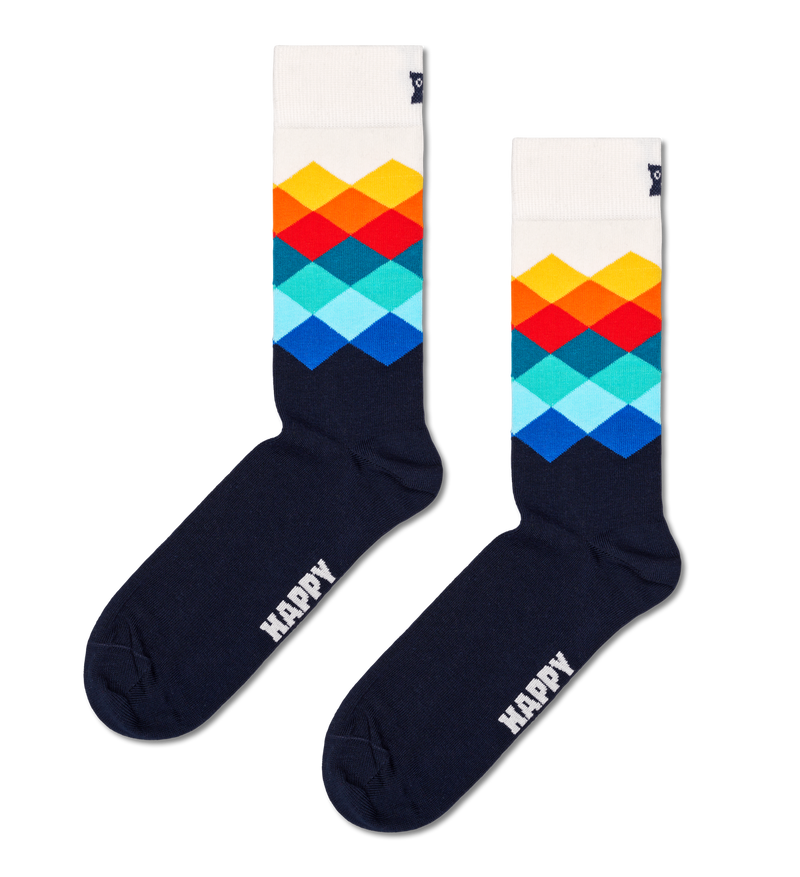 Faded Diamond Sock