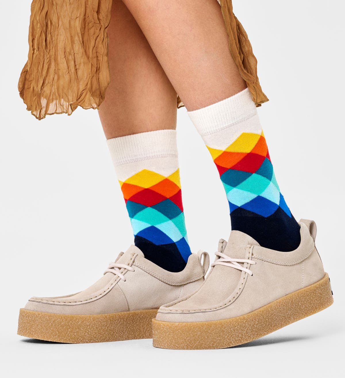 Faded Diamond Sock