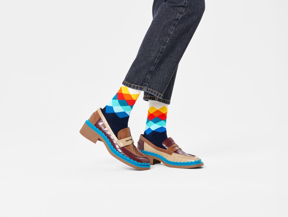 Faded Diamond Sock