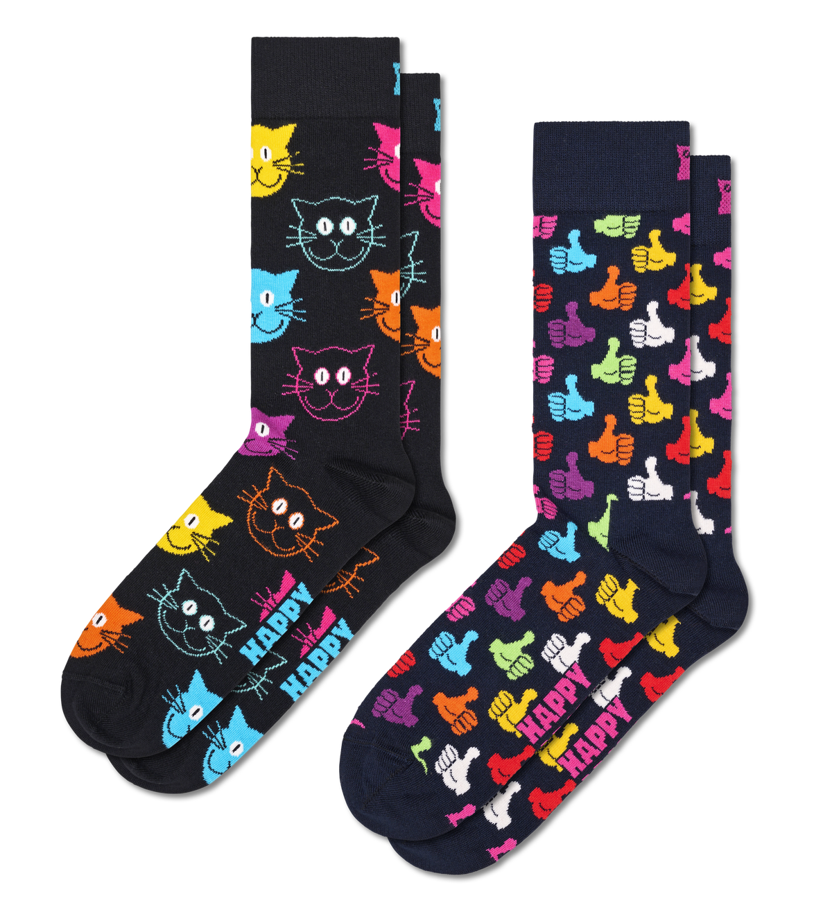 2-Pack Classic Cat Socks