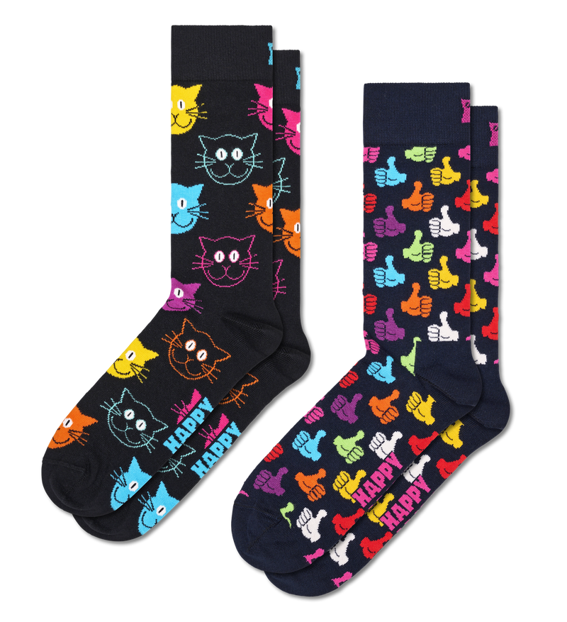 2-Pack Classic Cat Socks