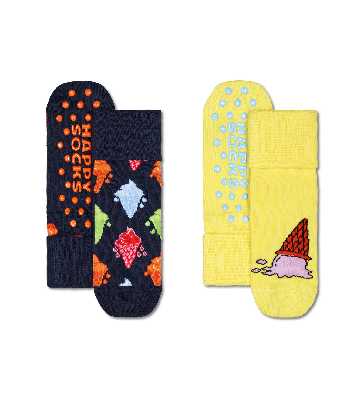 Kids 2-Pack Ice Cream Anti-Slip Socks