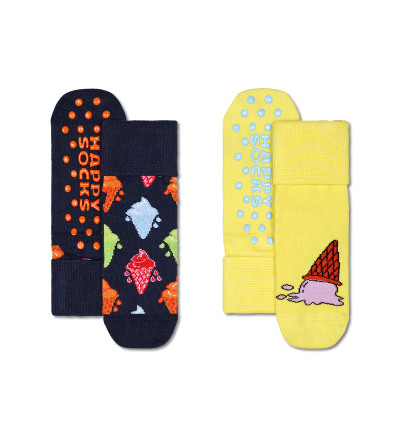 Kids 2-Pack Ice Cream Anti-Slip Socks