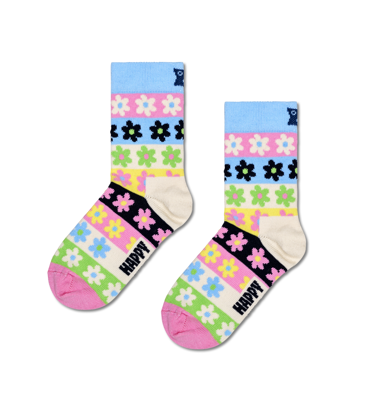 Kids Flower Stripe Sock