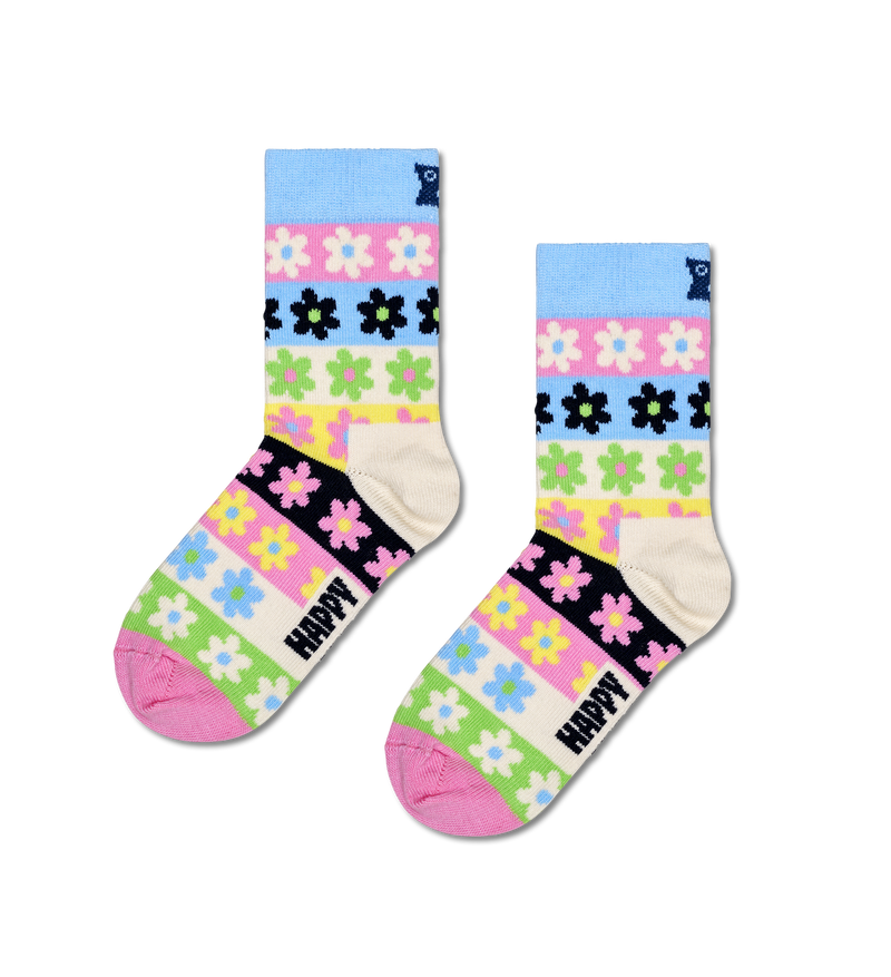 Kids Flower Stripe Sock