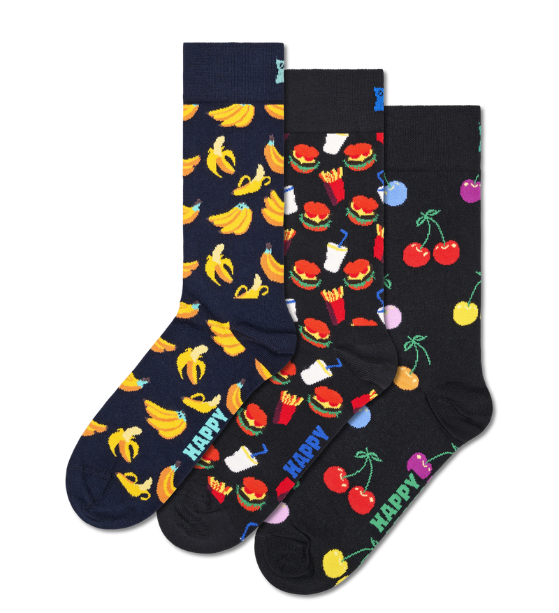 3-Pack Classic Banana Socks