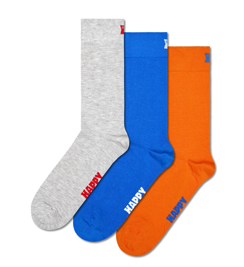 3-Pack Solid Socks