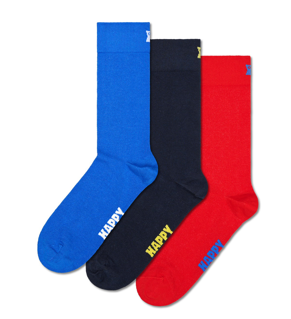 3-Pack Solid Socks