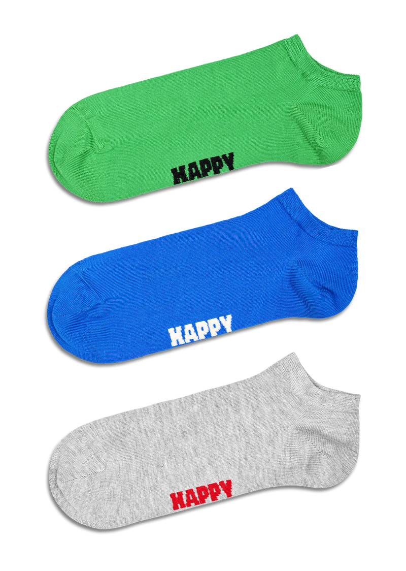 3-Pack Solid Low Socks