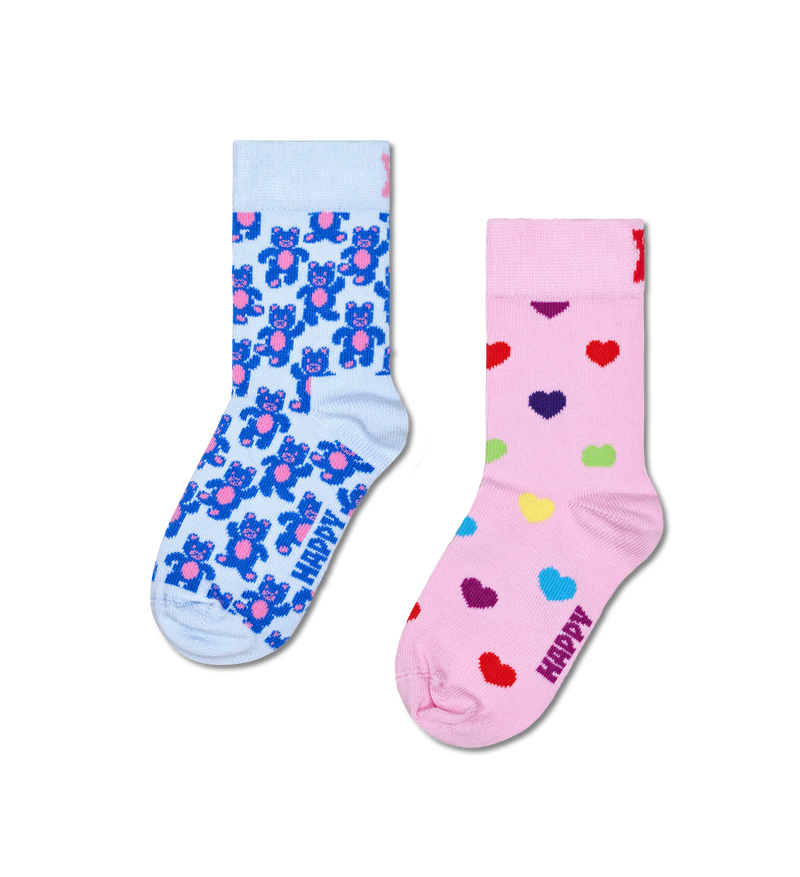 Kids 2-Pack Teddy Bear Socks
