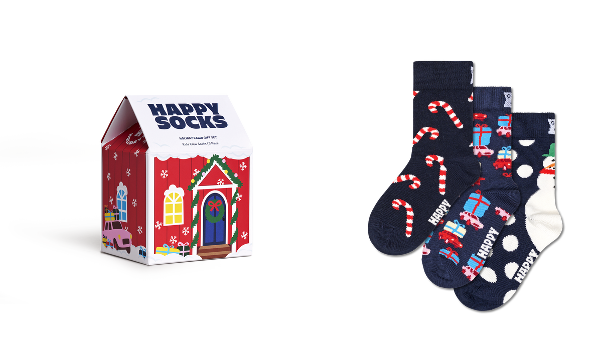 Kids 3-Pack Holiday Socks Gift Set
