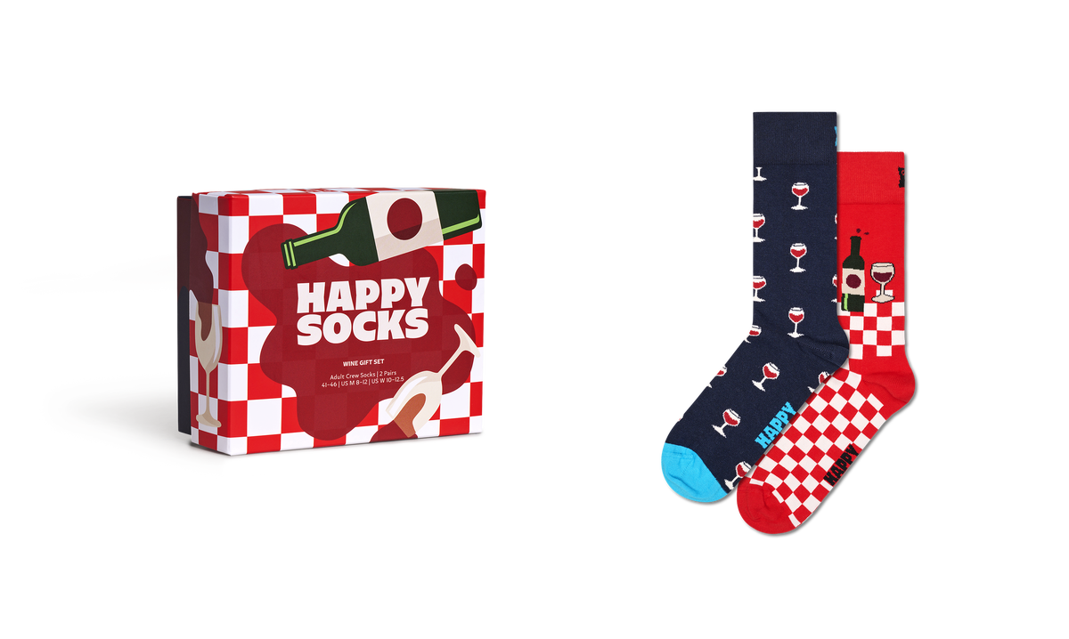 2-Pack Wine Socks Gift Set