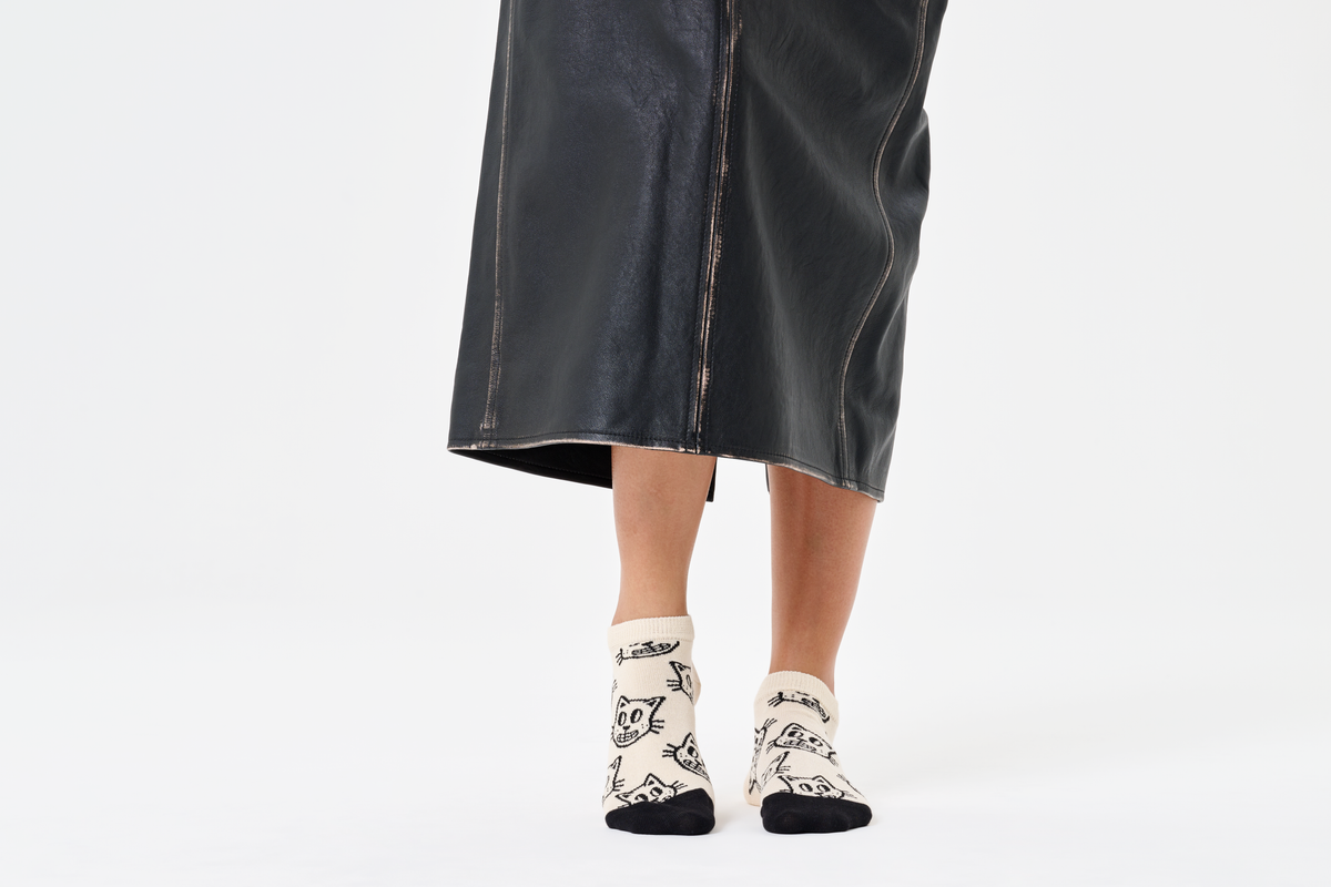 Cat Low Sock