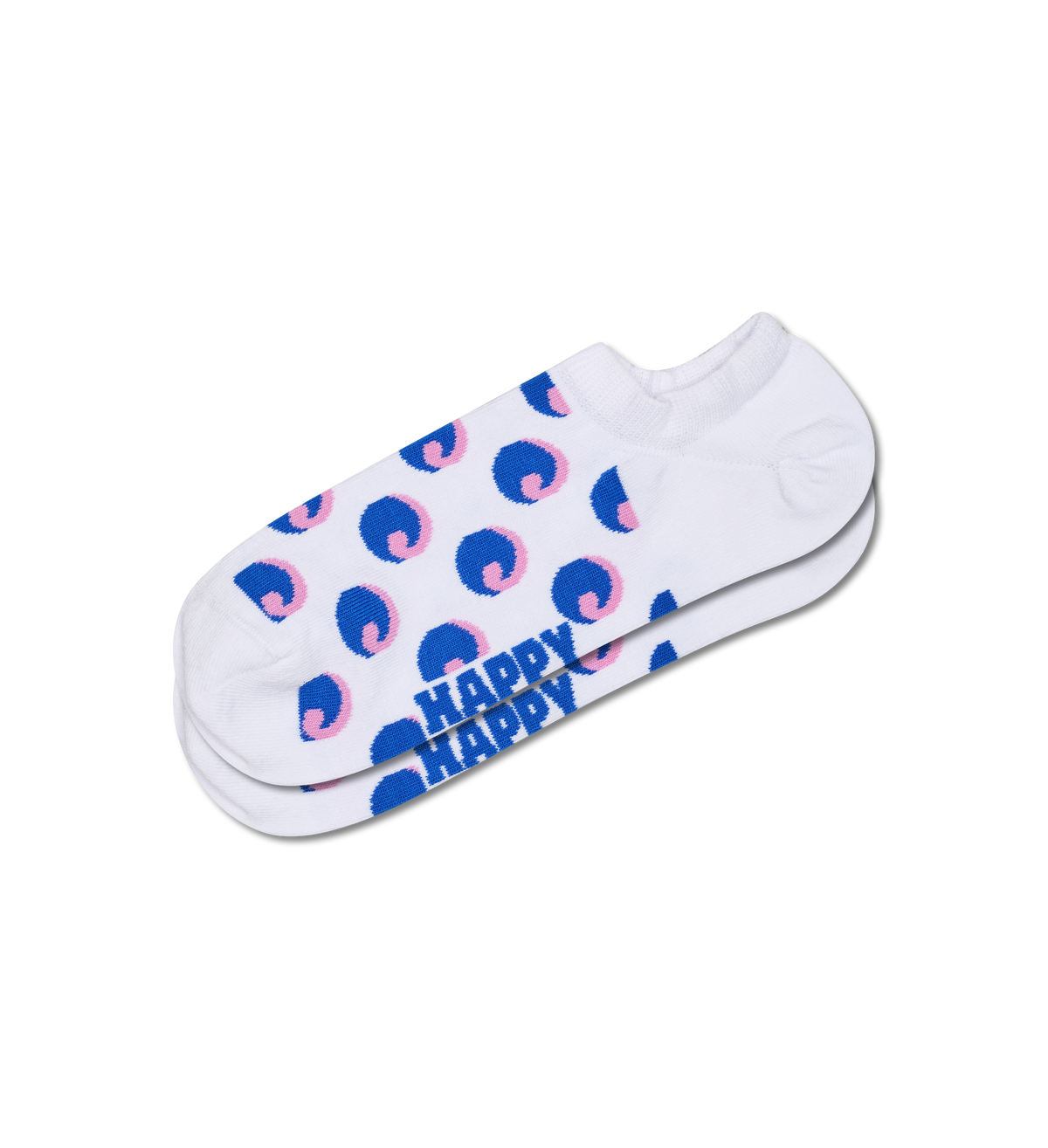 Wave Dot No Show Sock