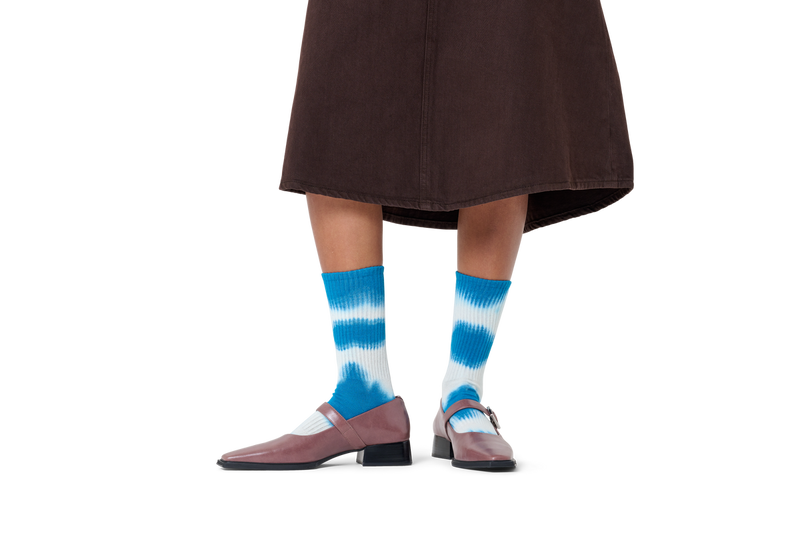 Tie-dye Stripe Sneaker Sock