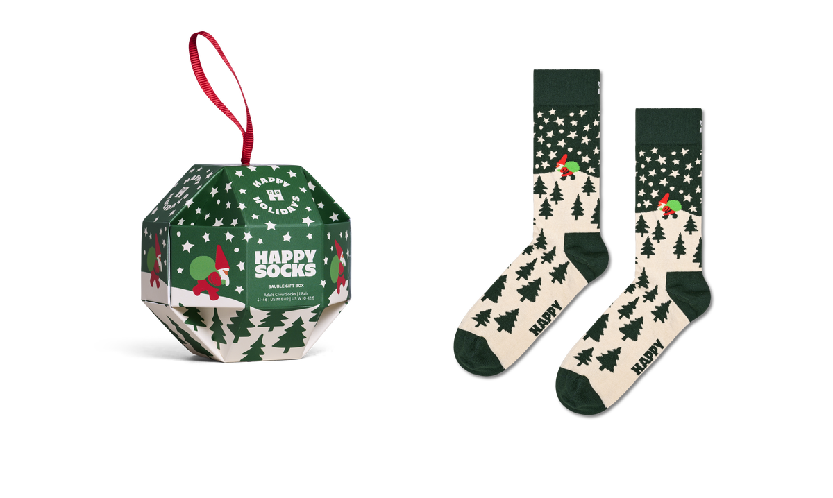 1-Pack Snow Globe Sock Gift Set