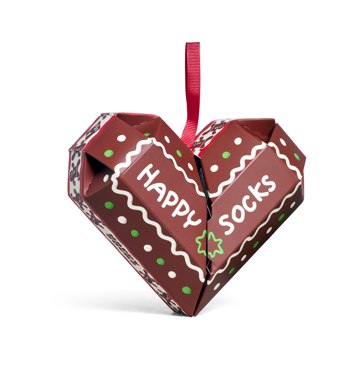 2-Pack Gingerbread Heart Socks Gift Set