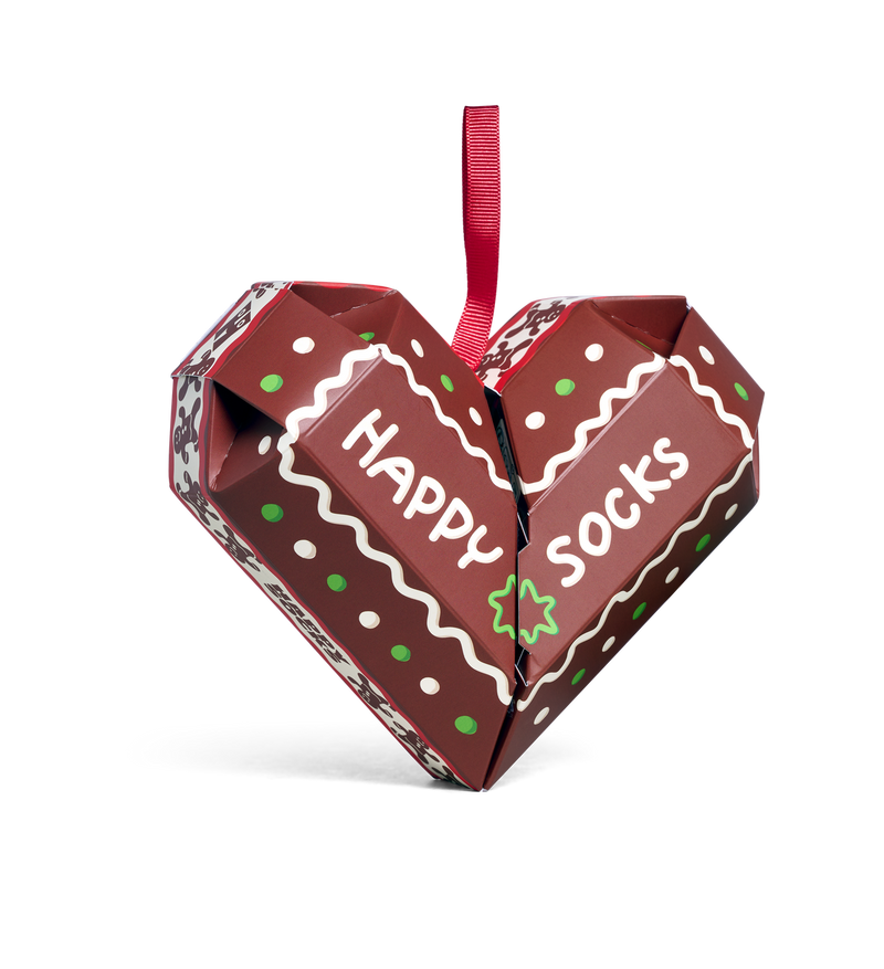 2-Pack Gingerbread Heart Socks Gift Set