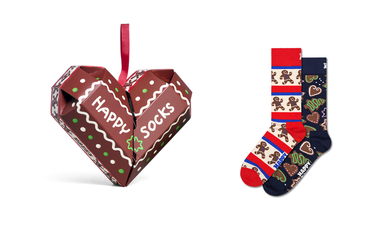 2-Pack Gingerbread Heart Socks Gift Set