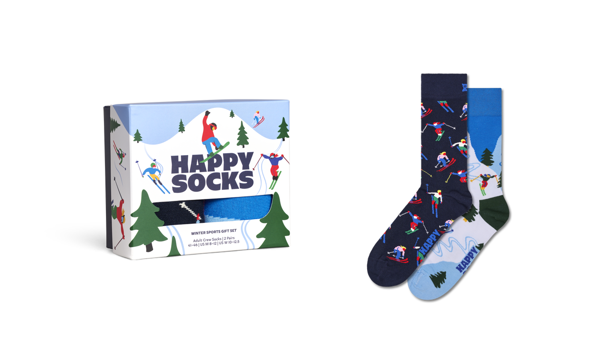 2-Pack Winter Sports Socks Gift Set