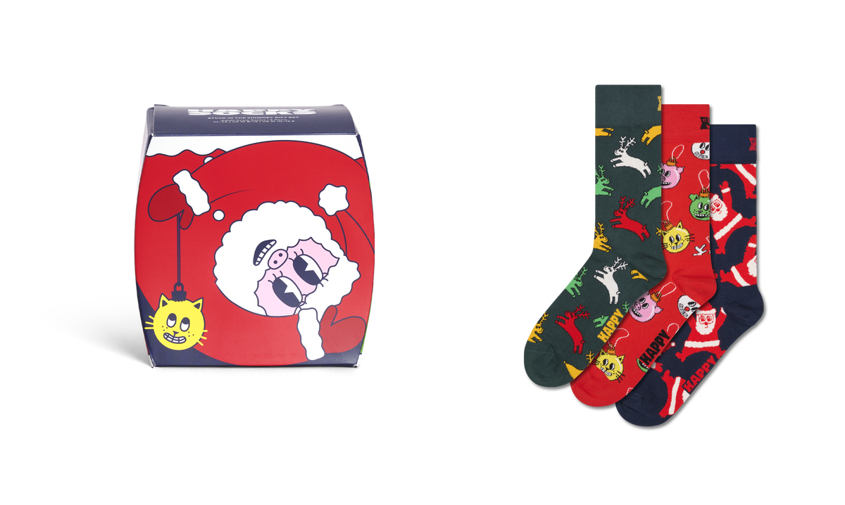 3-Pack Stuck in the Chimney Socks Gift Set