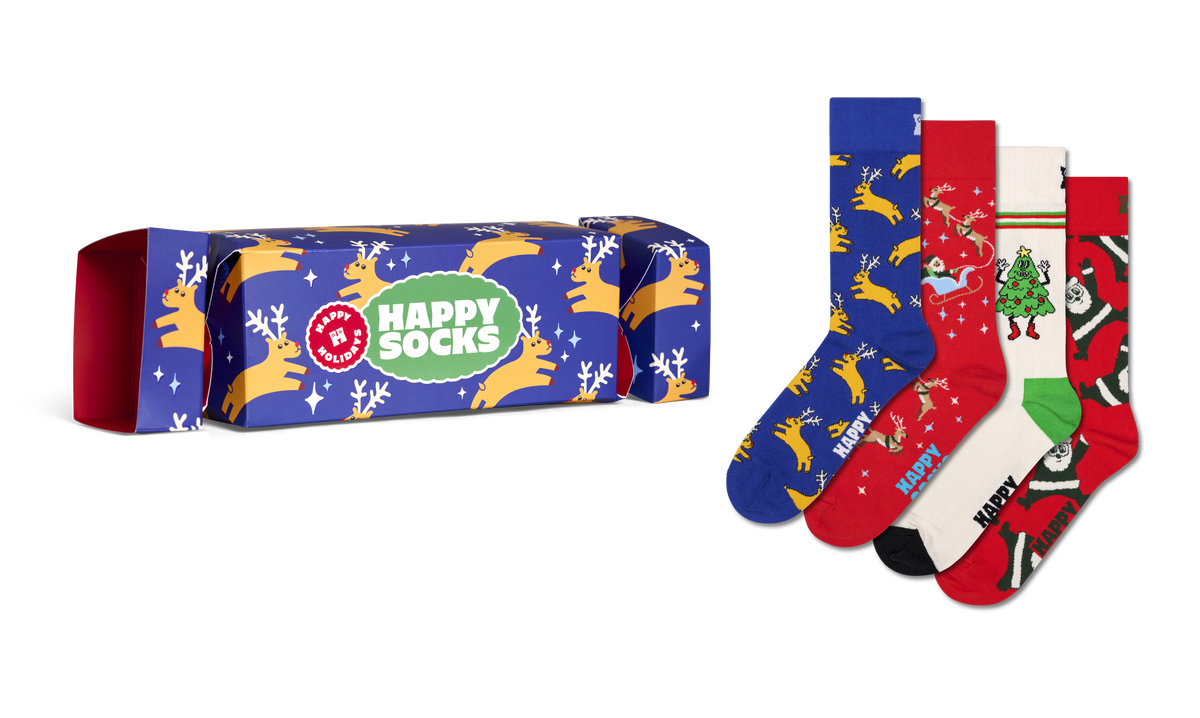 4-Pack Holiday Cracker Socks Gift Set