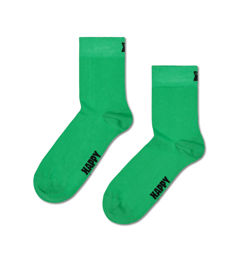 Solid Short Crew Sock