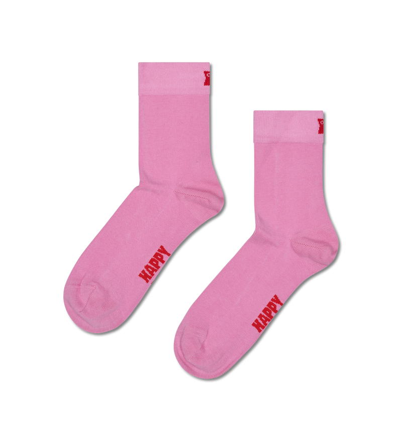 Solid Short Crew Sock
