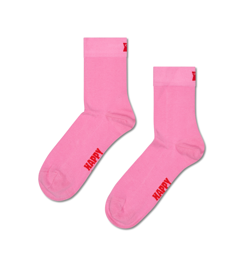 Solid Short Crew Sock
