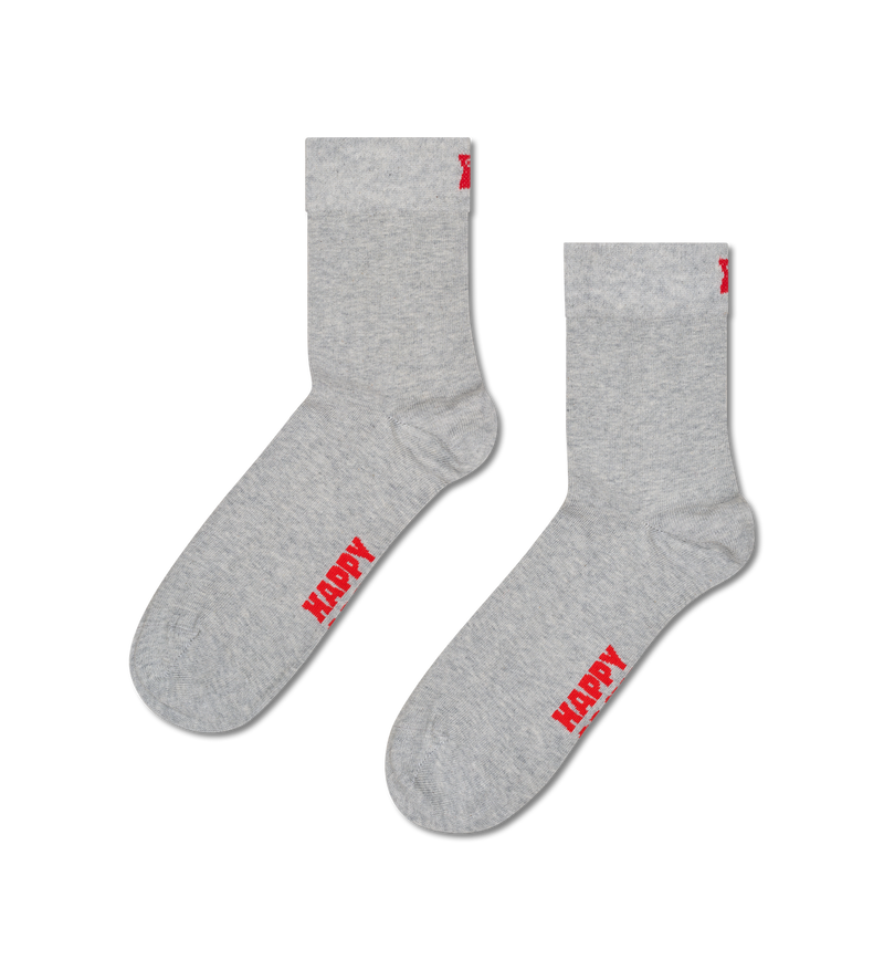 3-Pack Solid Short Crew Socks