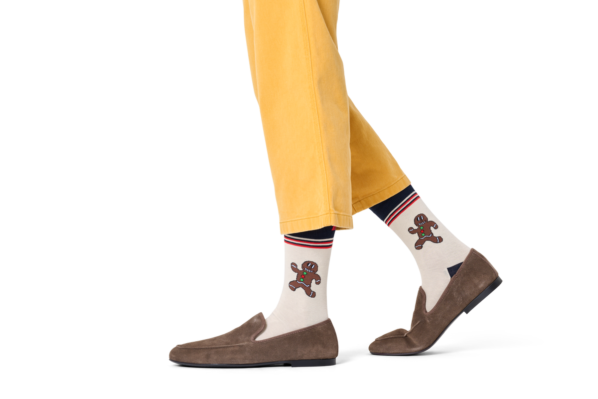 Happy Gingerbread Sock