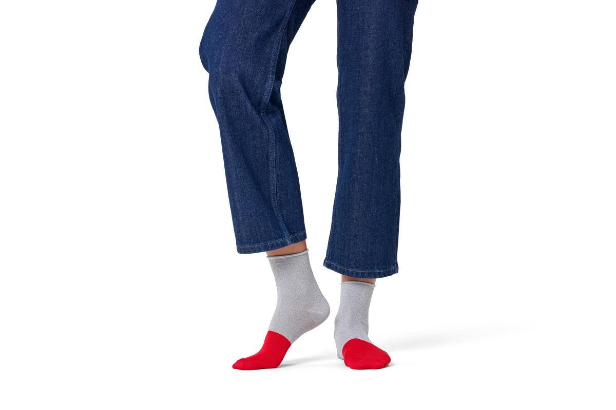 Extended Toe 1/2 Crew Sock