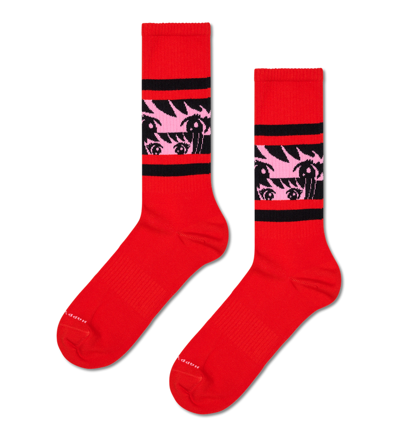 Anime Stripe Sneaker Sock