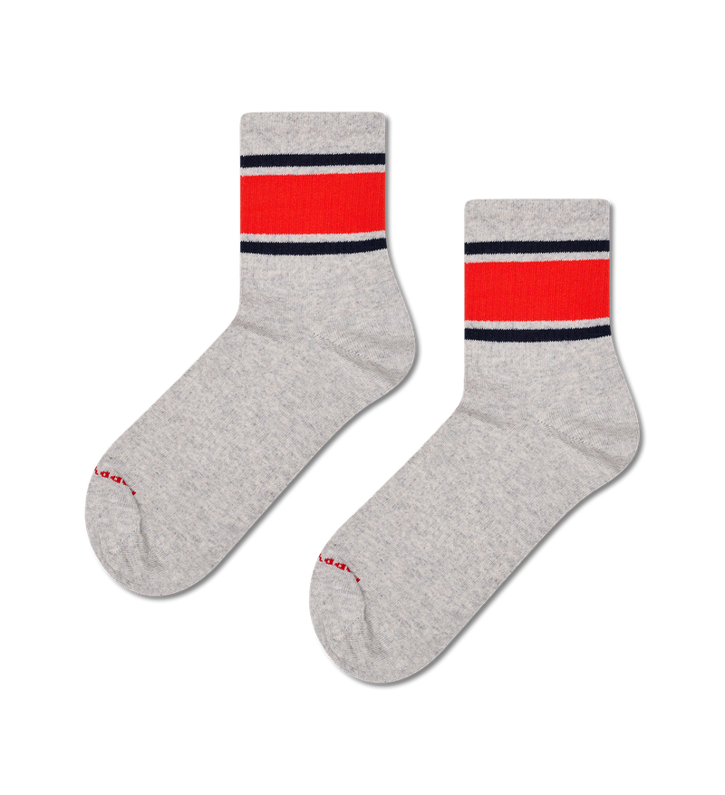 Simple Stripe 1/2 Crew Sneaker Sock
