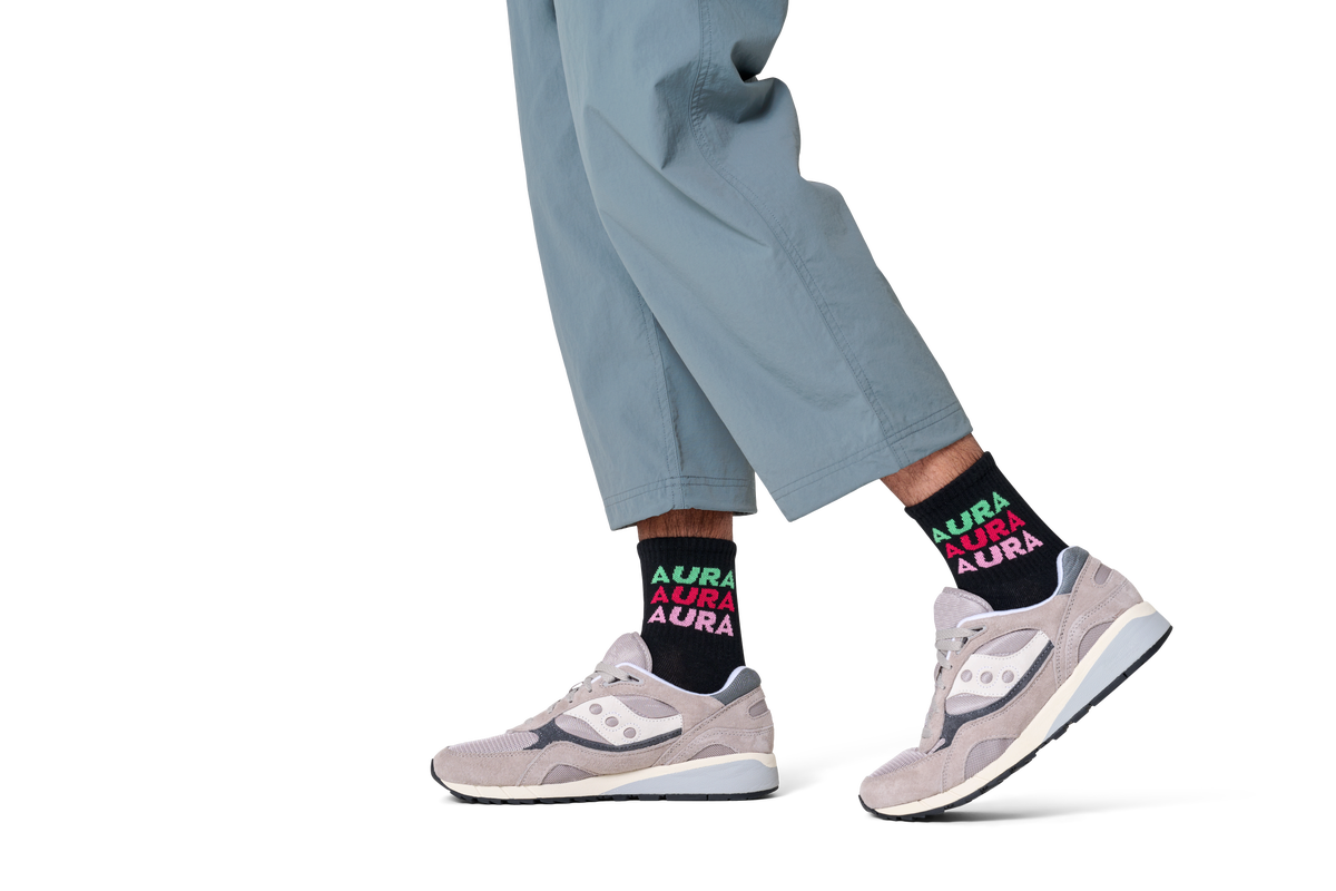 Aura 1/2 Crew Sneaker Sock