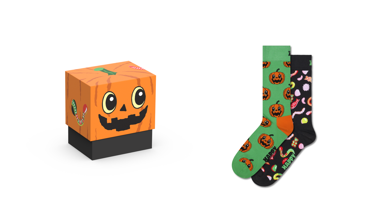 2-Pack Trick Or Treat Socks Gift Set