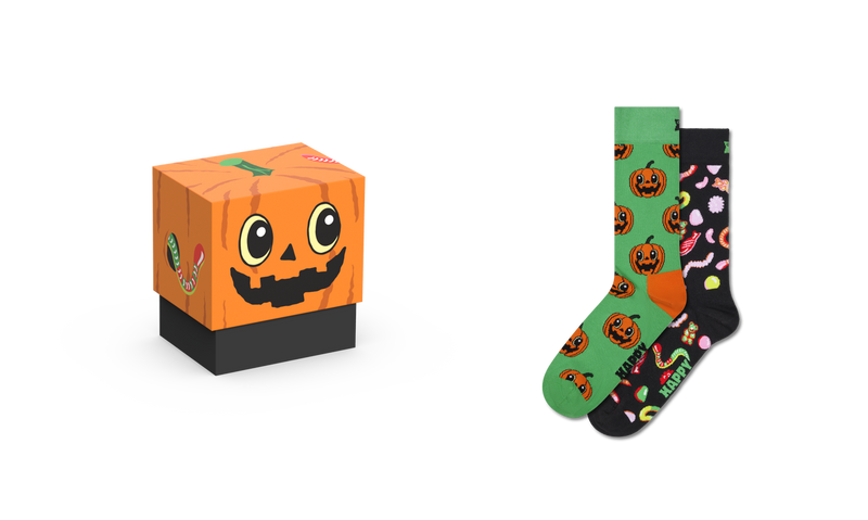 2-Pack Trick Or Treat Socks Gift Set