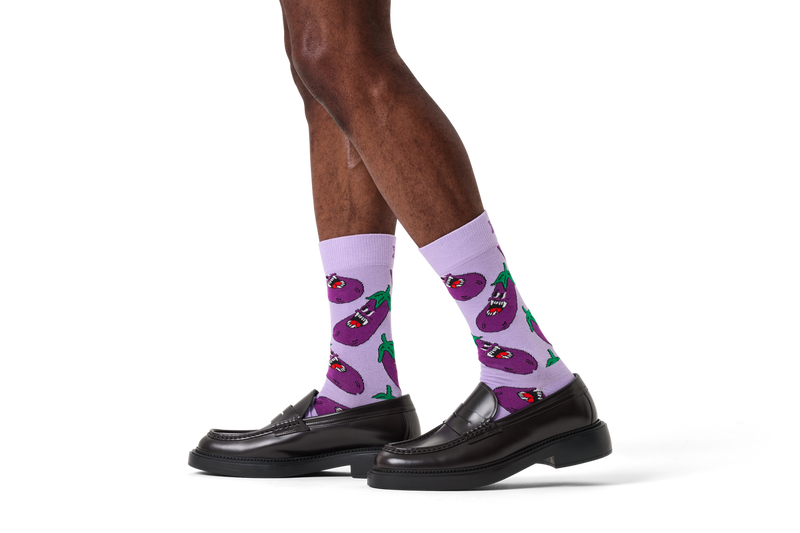 Angry Eggplant Sock