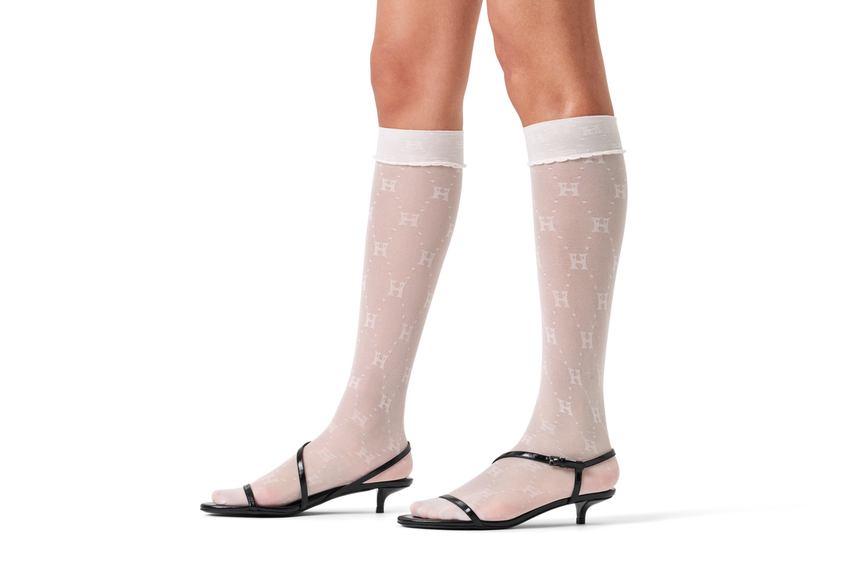 H Monogram Tall Crew Sock