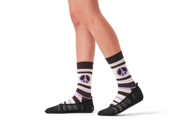 Peace Stripes Sock
