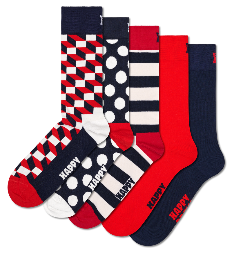 5-Pack Classic Filled Optic Mix Socks