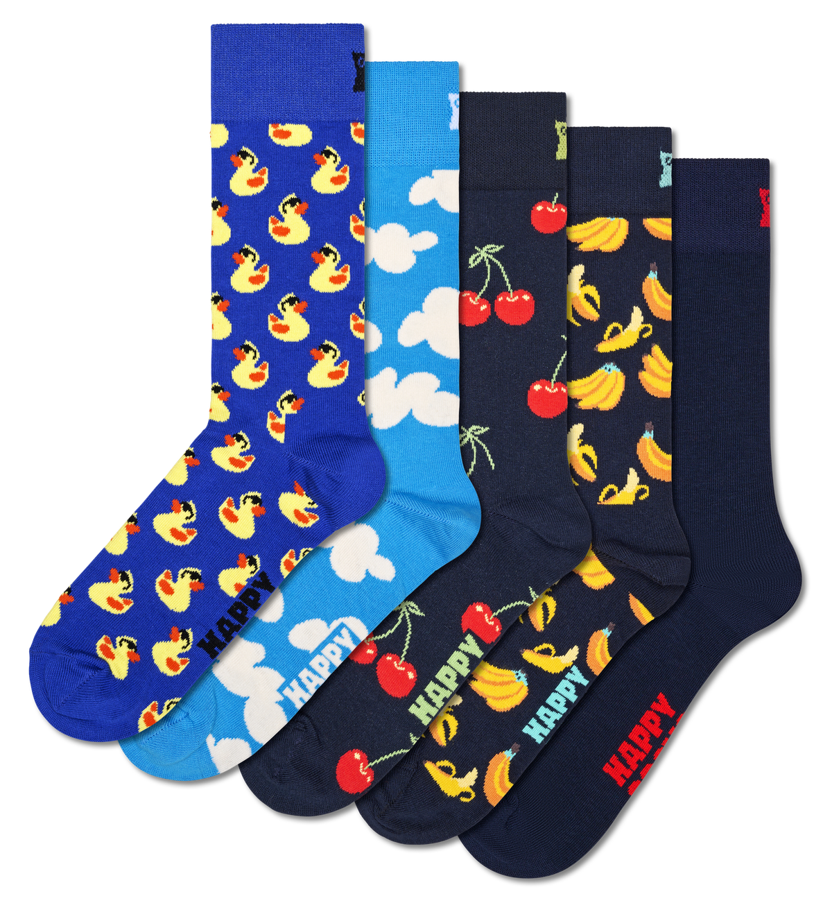 5-Pack Classic Rubber Duck Mix Socks