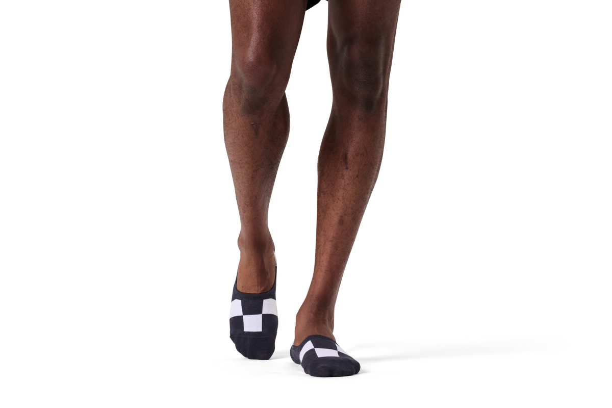 Checkerboard Invisible Sock