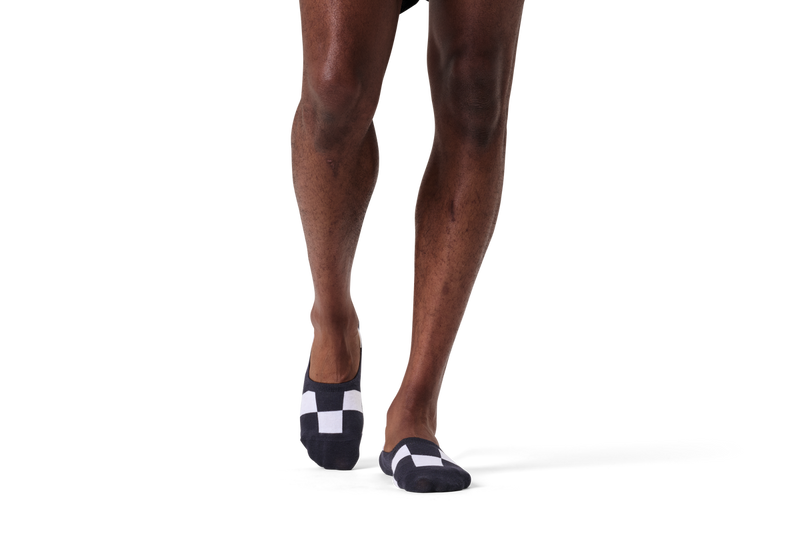 Checkerboard Invisible Sock