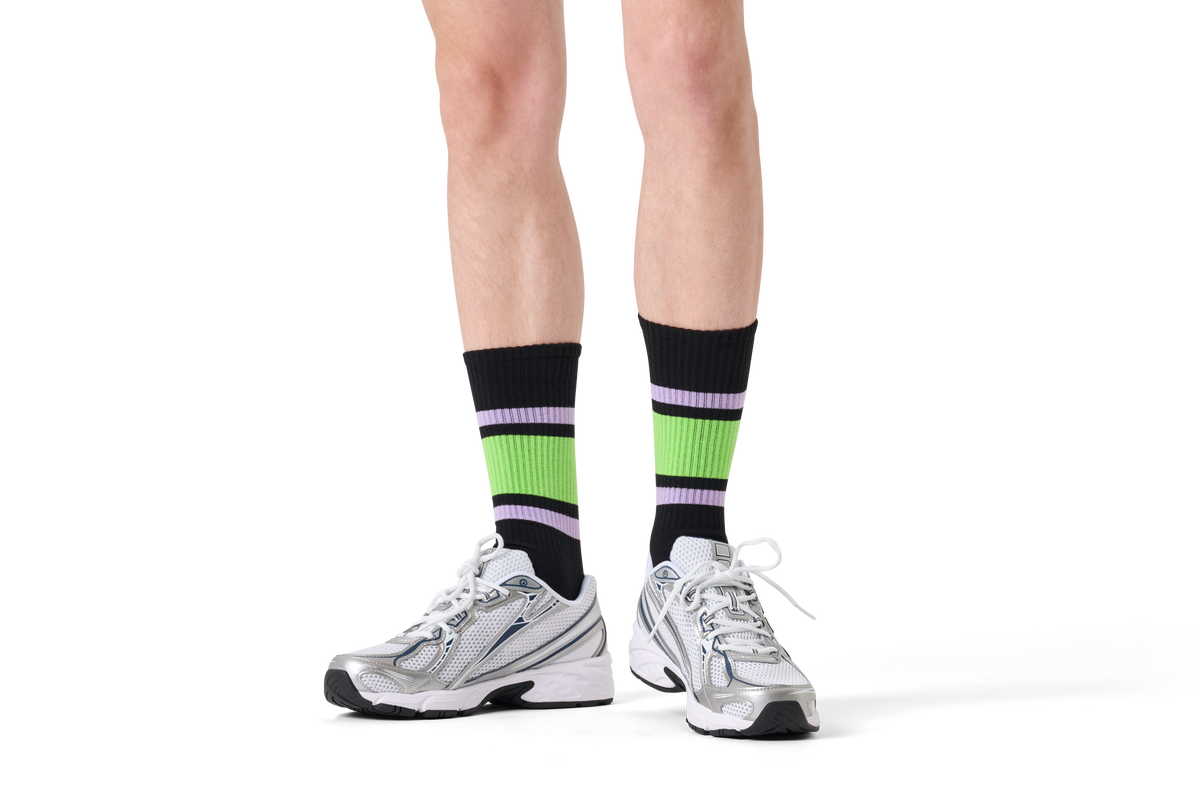 Simple Stripe Sneaker Sock