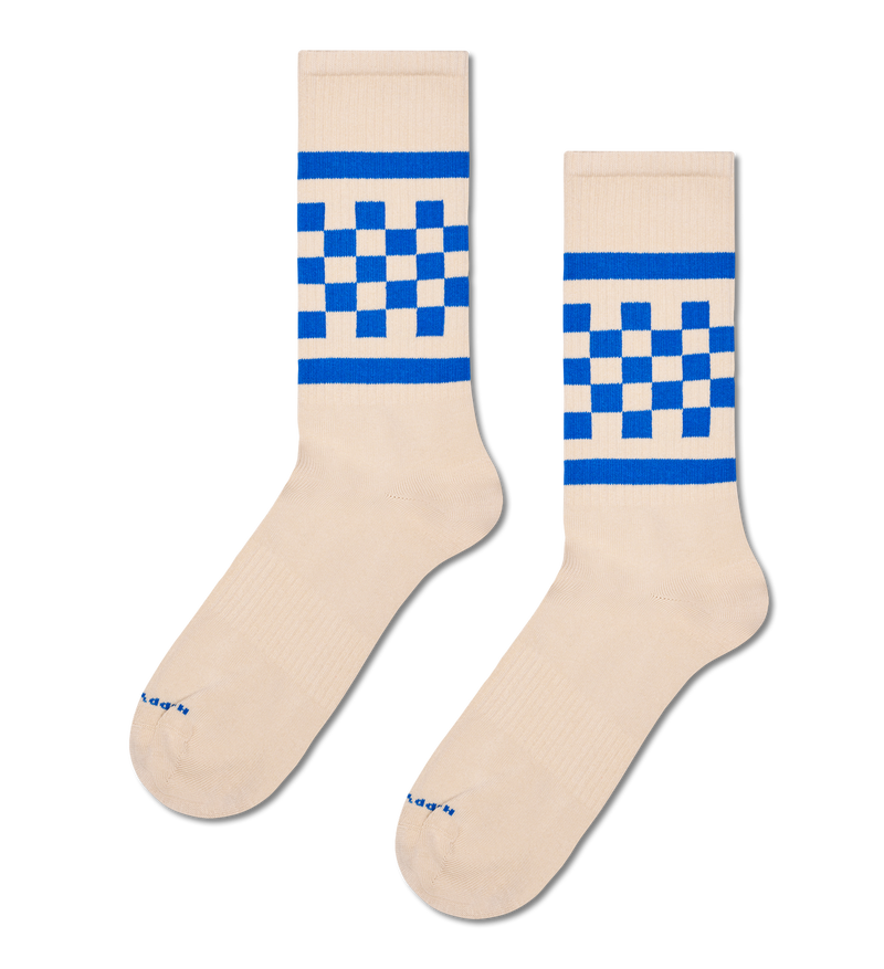 Checked Stripe Sneaker Sock
